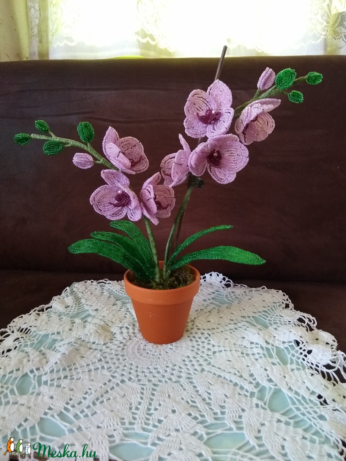 Orchidea gyöngyből  -  - Meska.hu