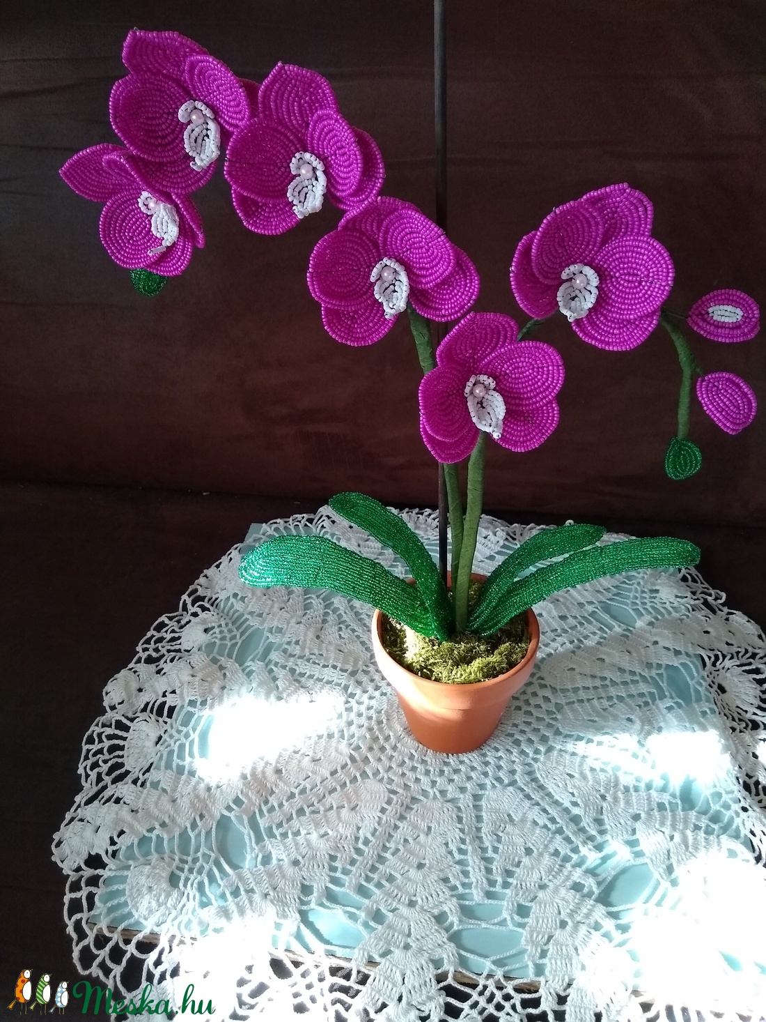Orchidea gyöngyből -  - Meska.hu