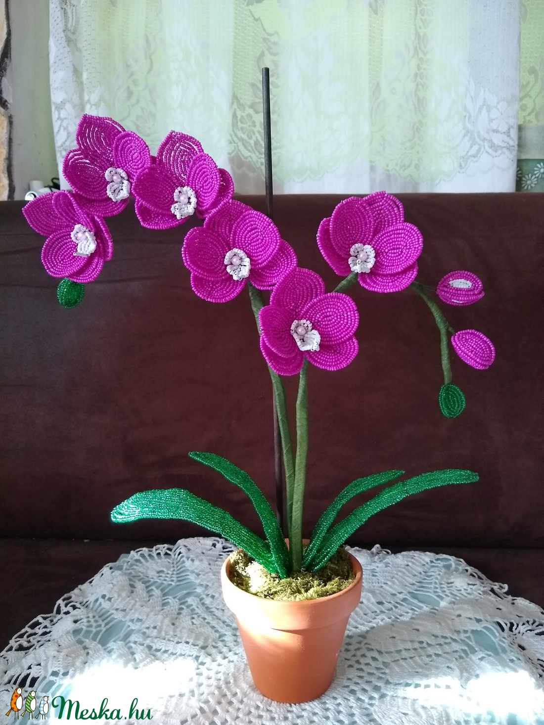 Orchidea gyöngyből -  - Meska.hu