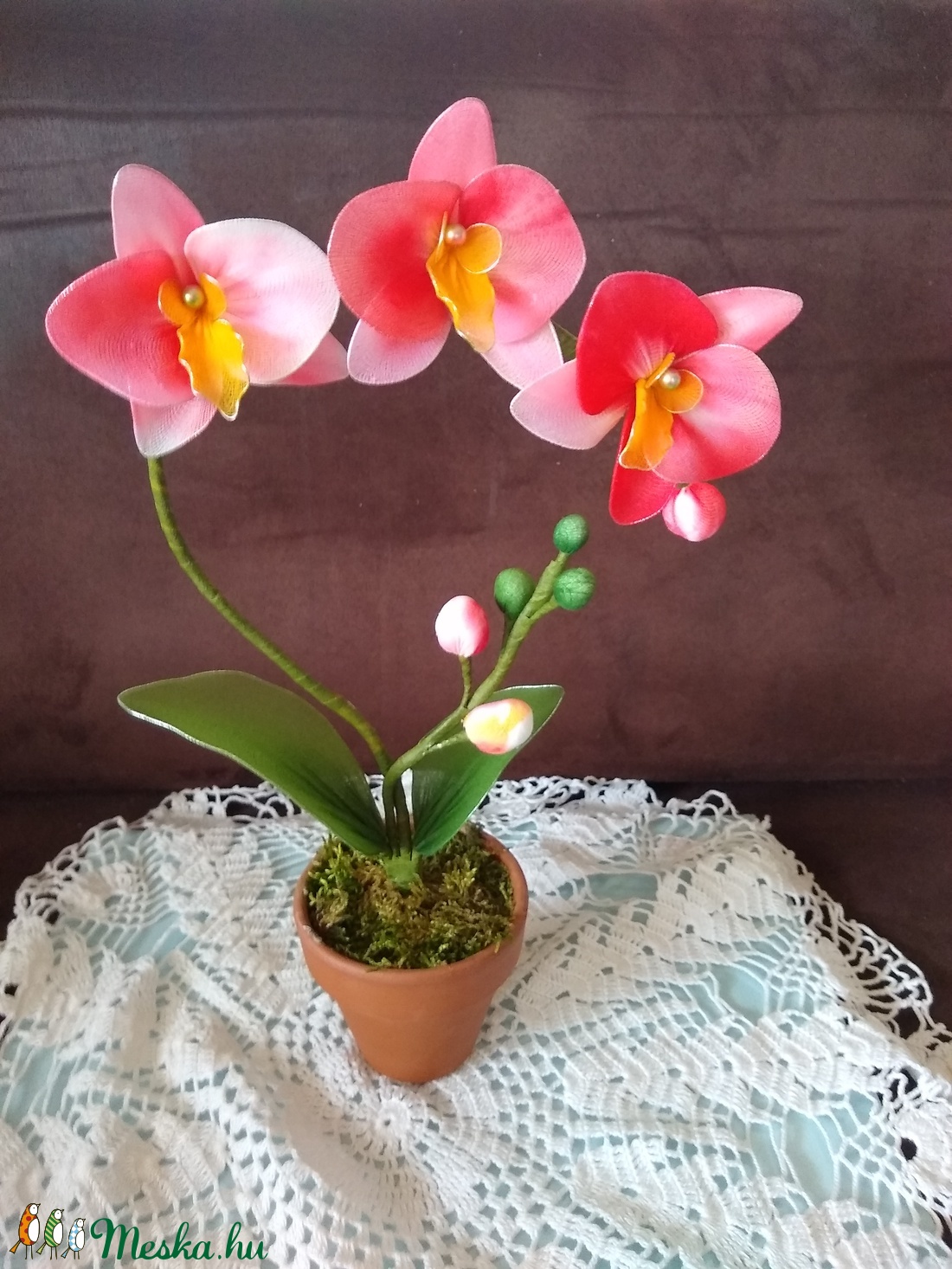 Orchidea harisnyából - - Meska.hu Orchidea harisnyából - - Meska.hu