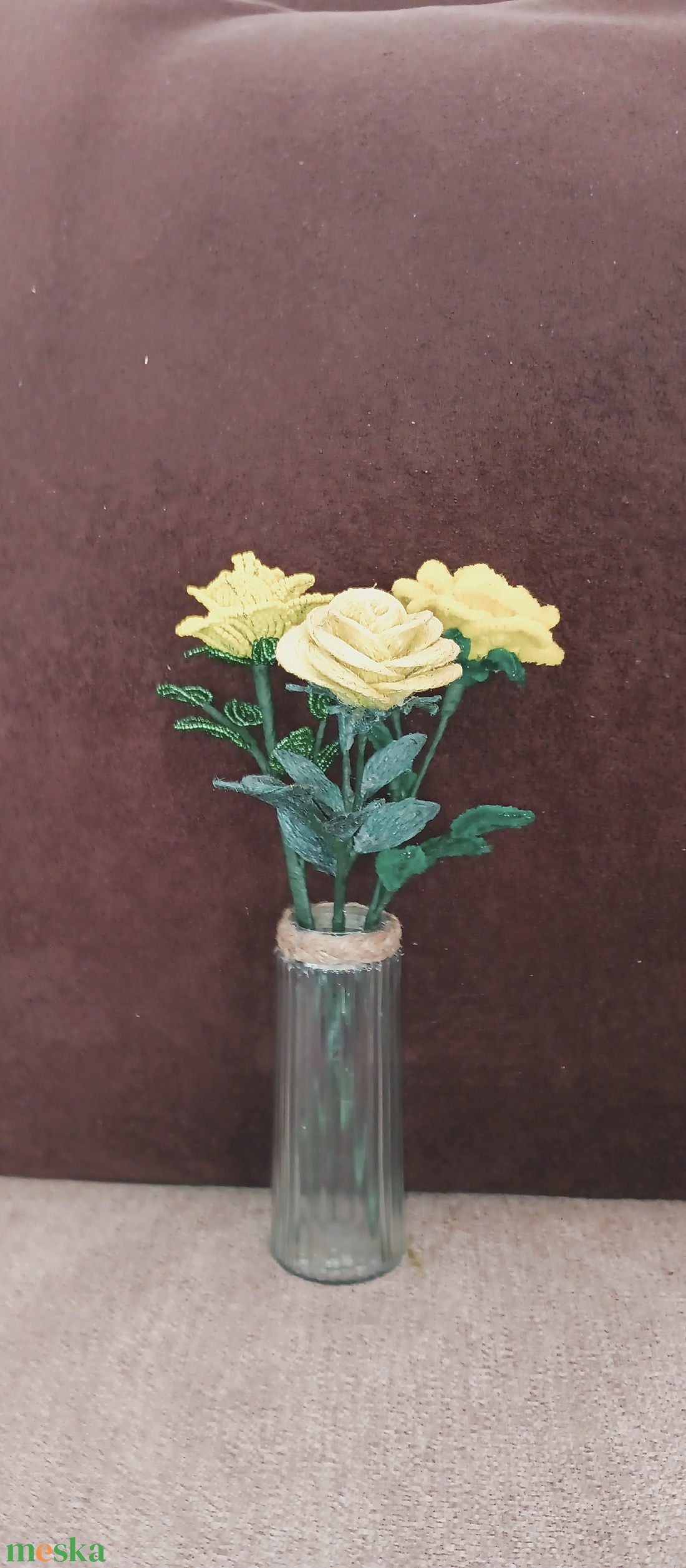 Rózsa vázában - otthon & lakás - dekoráció - virágdísz és tartó - virágbox, virágdoboz - Meska.hu