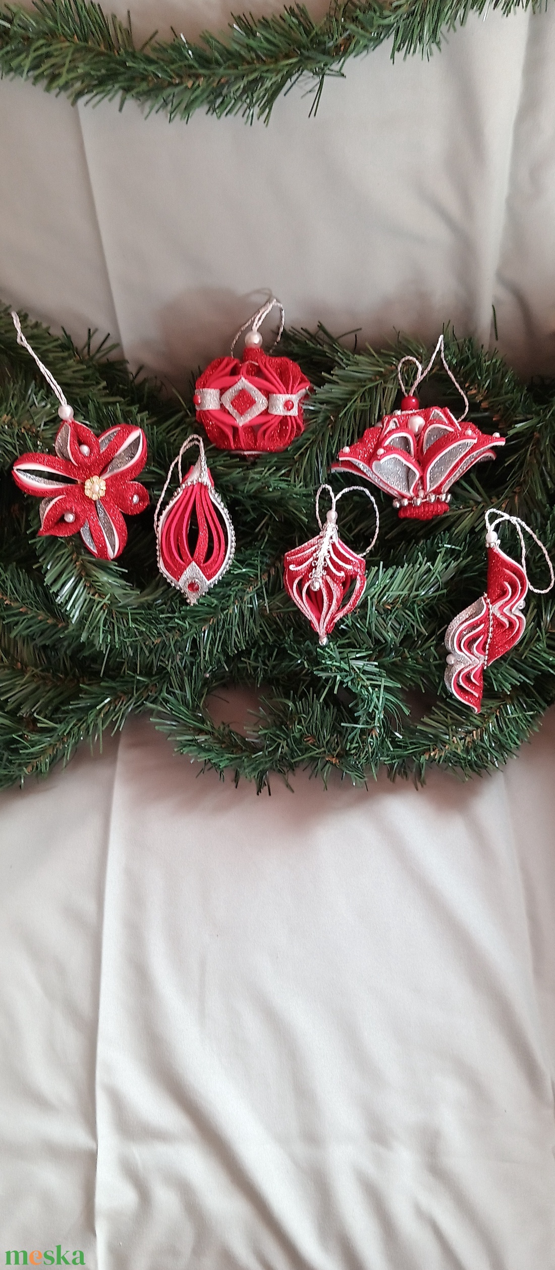 Karácsonyfadísz - karácsony - karácsonyi lakásdekoráció - karácsonyfadíszek - Meska.hu