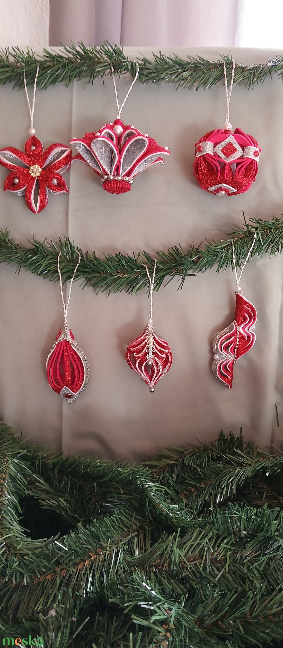 Karácsonyfadísz - karácsony - karácsonyi lakásdekoráció - karácsonyfadíszek - Meska.hu