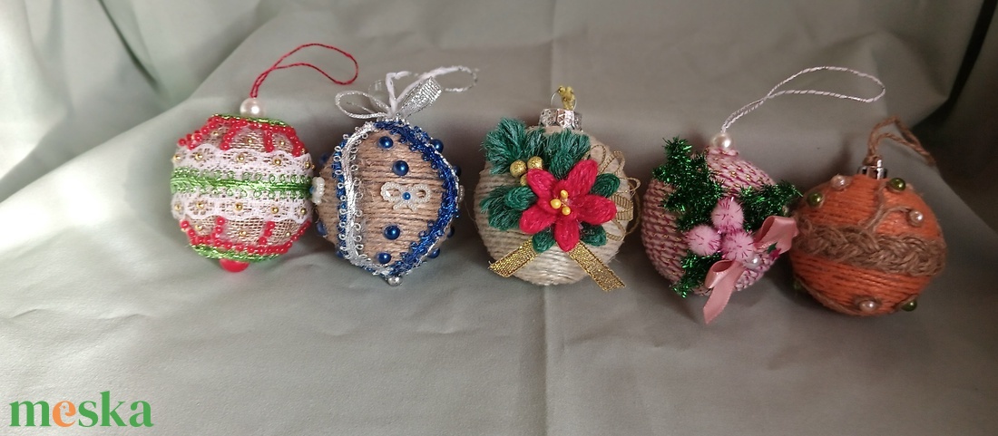 Karácsonyfadísz - karácsony - karácsonyi lakásdekoráció - karácsonyfadíszek - Meska.hu