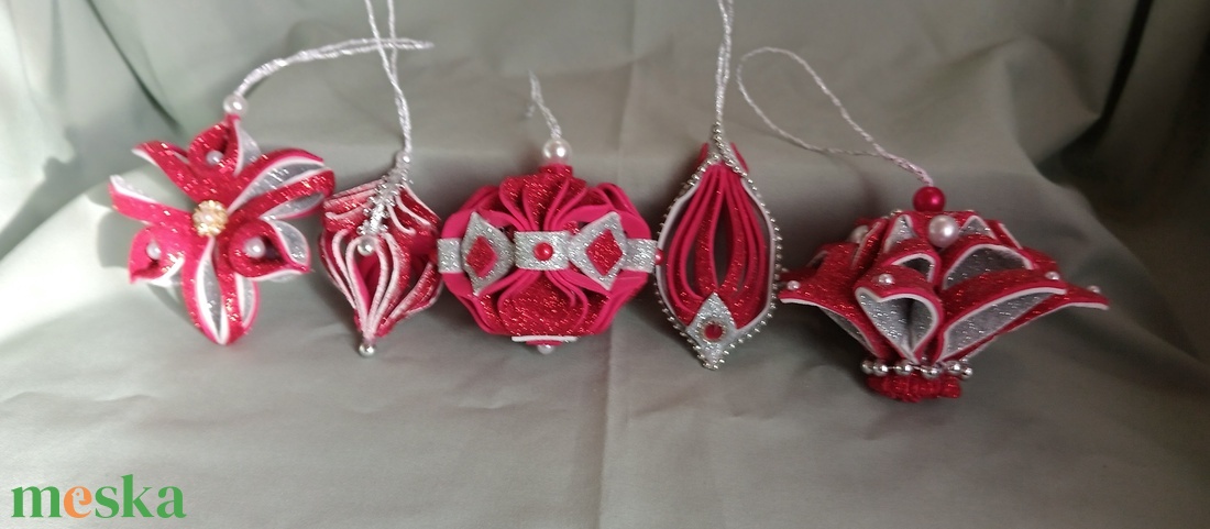 Karácsonyfadísz - karácsony - karácsonyi lakásdekoráció - karácsonyfadíszek - Meska.hu