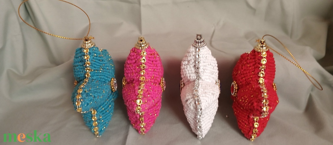 Karácsonyfadísz - karácsony - karácsonyi lakásdekoráció - karácsonyfadíszek - Meska.hu