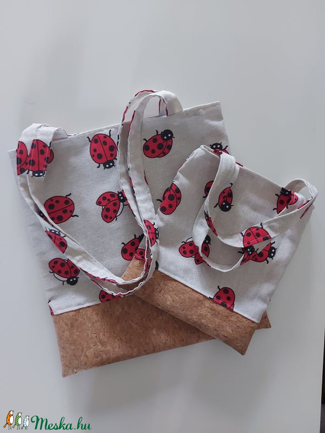 Anya-lánya katicabogaras vászonszatyor pakk - táska & tok - bevásárlás & shopper táska - Meska.hu Anya-lánya katicabogaras vászonszatyor pakk - táska & tok - bevásárlás & shopper táska - Meska.hu
