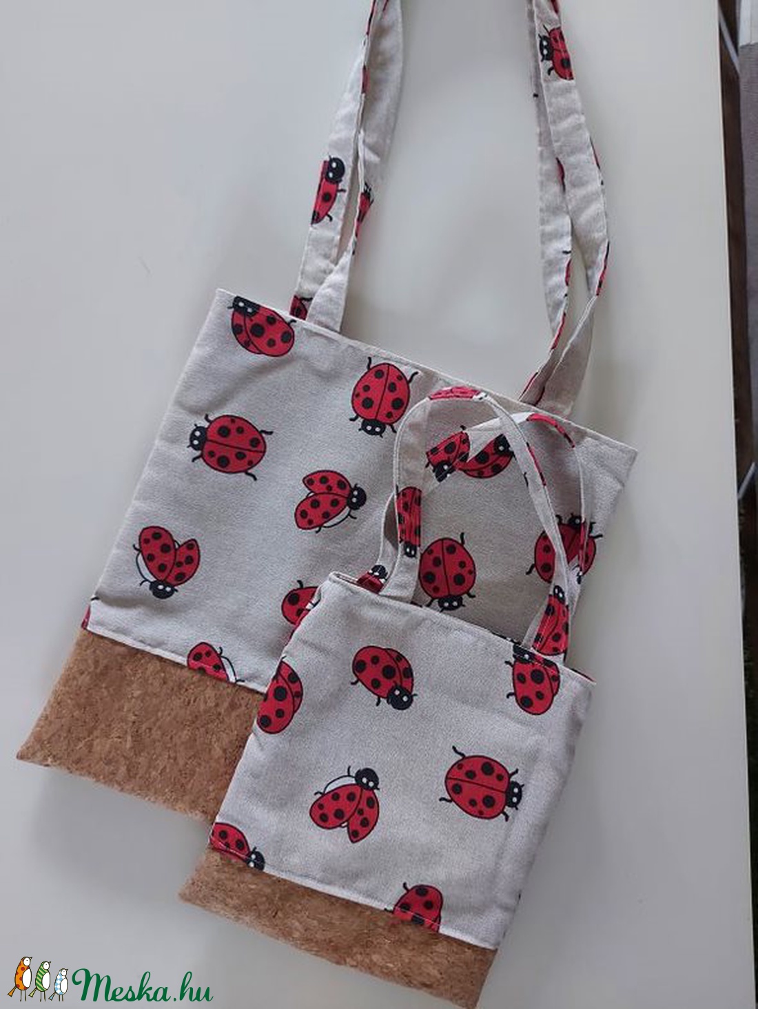Anya-lánya katicabogaras vászonszatyor pakk - táska & tok - bevásárlás & shopper táska - Meska.hu Anya-lánya katicabogaras vászonszatyor pakk - táska & tok - bevásárlás & shopper táska - Meska.hu