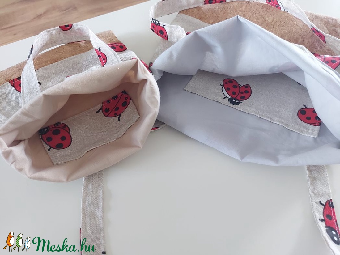 Anya-lánya katicabogaras vászonszatyor pakk - táska & tok - bevásárlás & shopper táska - Meska.hu Anya-lánya katicabogaras vászonszatyor pakk - táska & tok - bevásárlás & shopper táska - Meska.hu