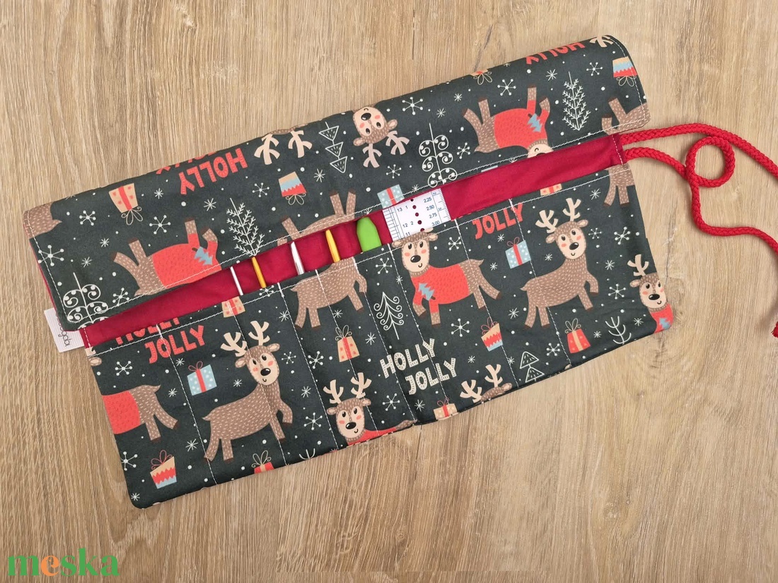 Rénszarvasos ceruzatartó, tok  - otthon & életmód - papír, írószer - tolltartó & ceruzatekercs - Meska.hu