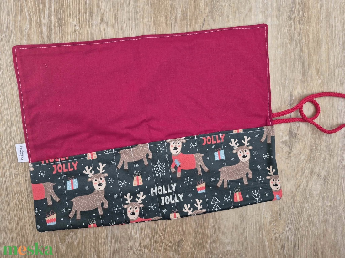 Rénszarvasos ceruzatartó, tok  - otthon & életmód - papír, írószer - tolltartó & ceruzatekercs - Meska.hu