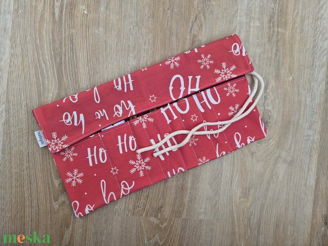 Karácsonyi ceruzatekercs, ceruzatartó, tok  - otthon & életmód - papír, írószer - tolltartó & ceruzatekercs - Meska.hu