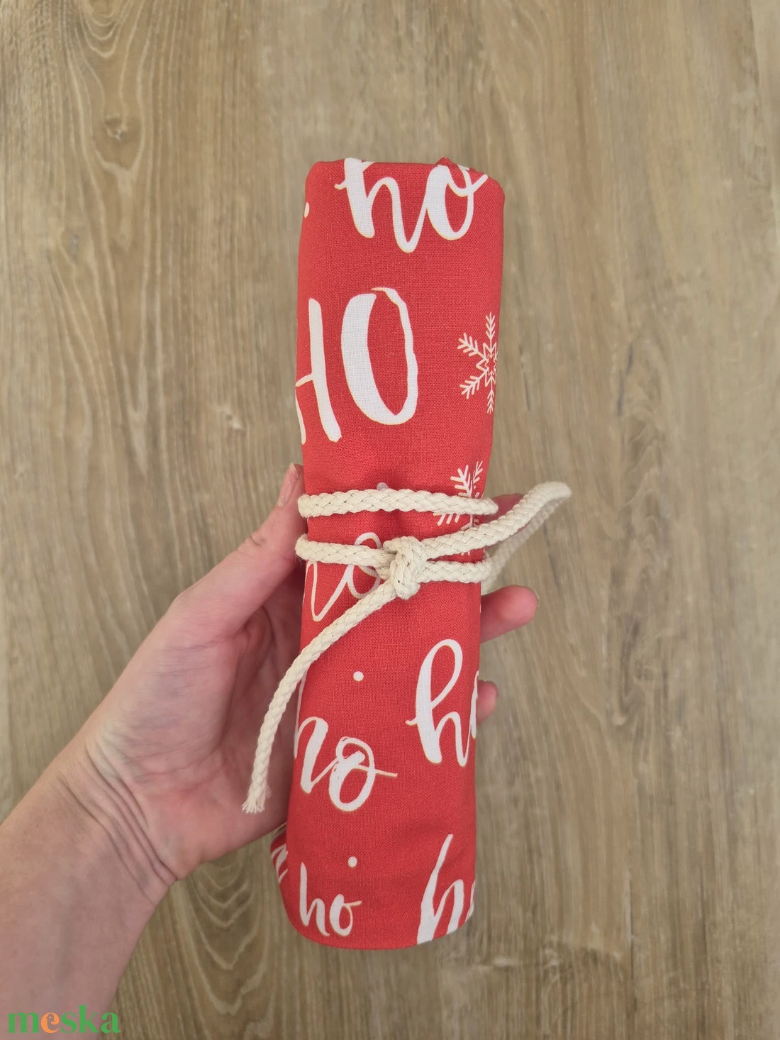 Karácsonyi ceruzatekercs, ceruzatartó, tok  - otthon & életmód - papír, írószer - tolltartó & ceruzatekercs - Meska.hu