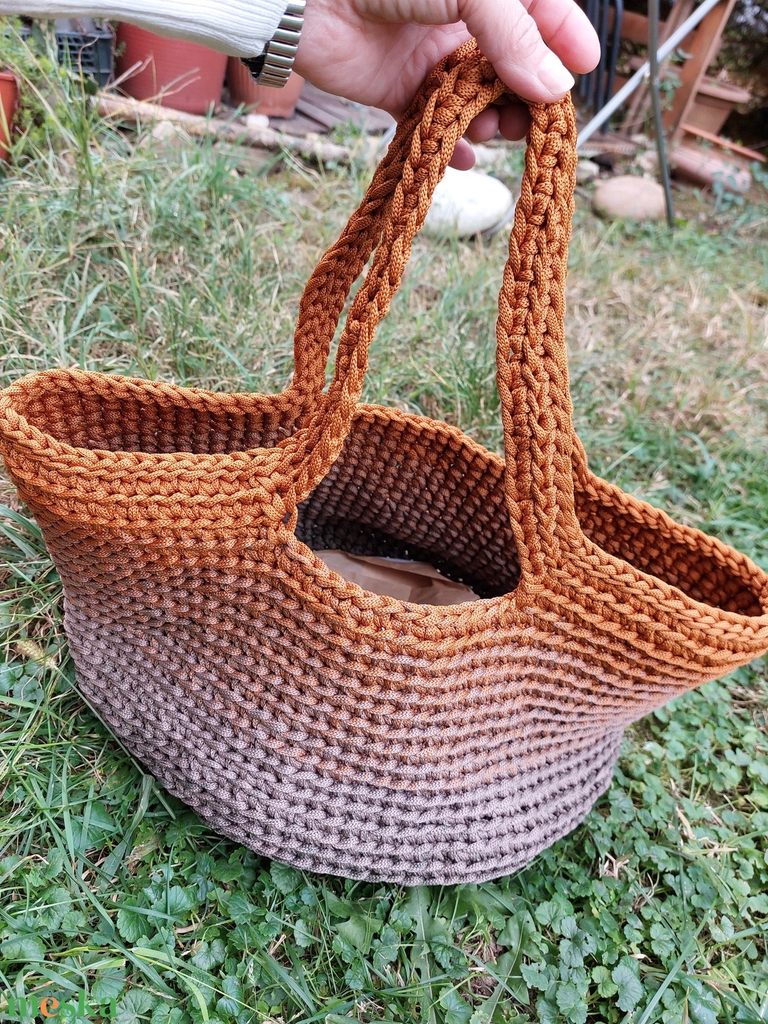 Nagyméretű shooper - táska & tok - bevásárlás & shopper táska - zöldség/gyümölcs zsák - Meska.hu