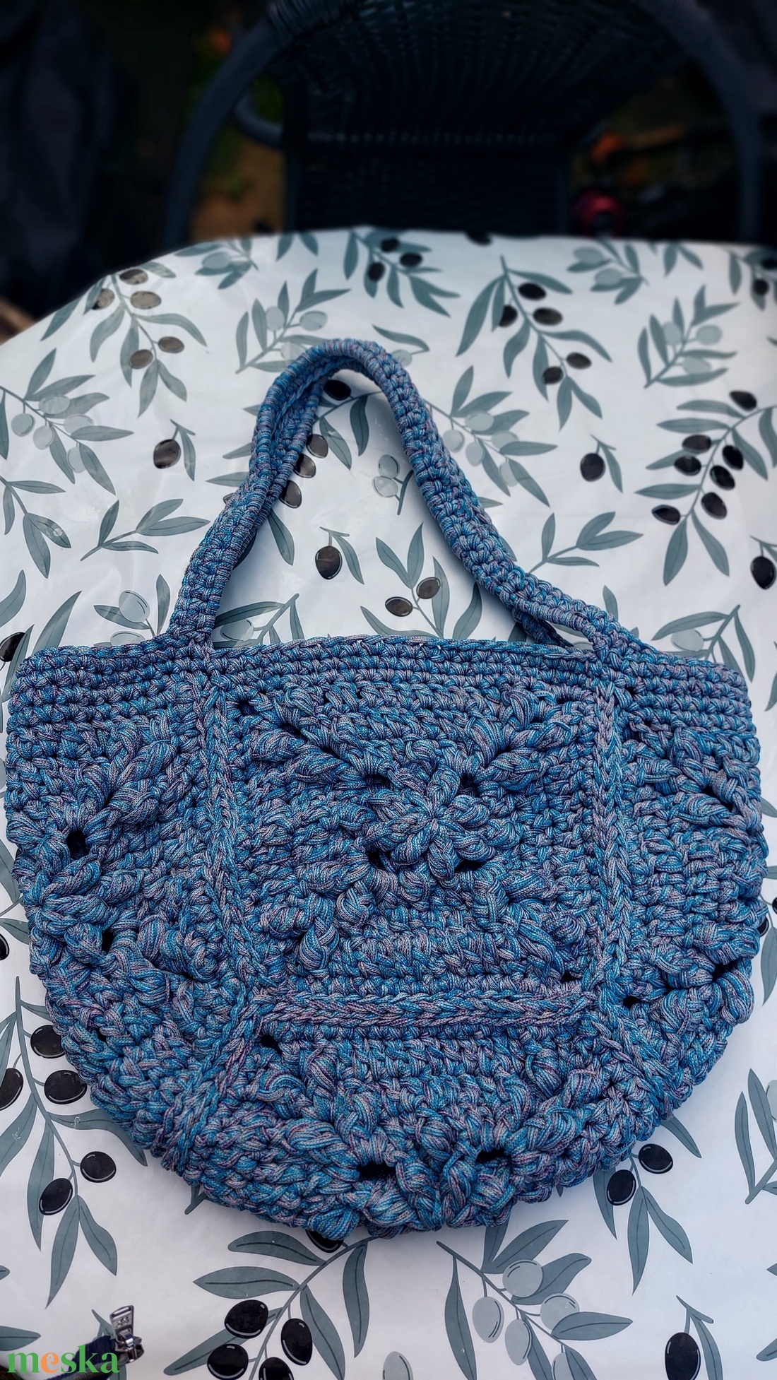 Vintage stílusu nagyikocka szatyor - táska & tok - bevásárlás & shopper táska - shopper, textiltáska, szatyor - Meska.hu