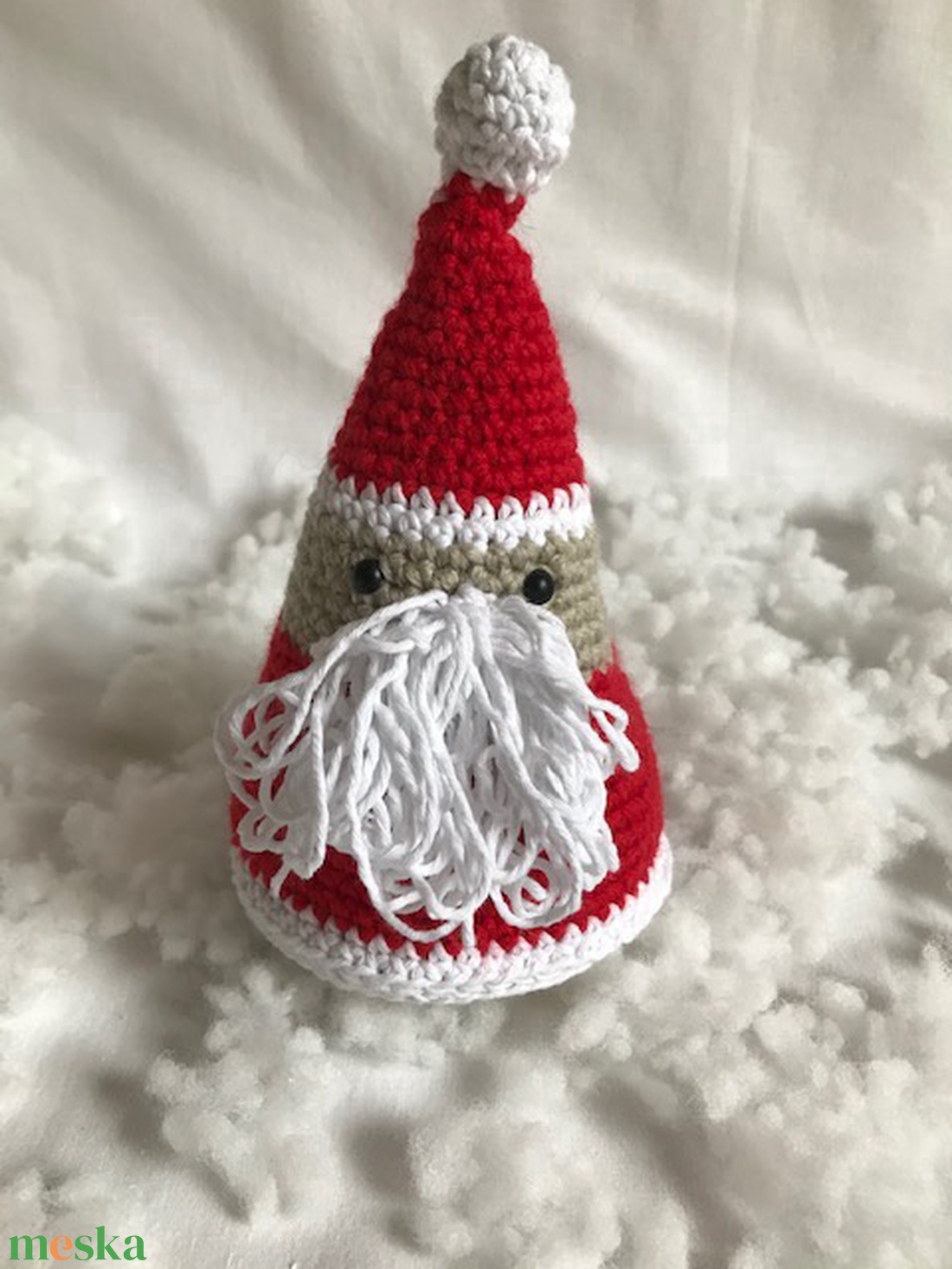 Mikulás bácsi - pihe-puha horgolt karácsonyi figura - játék & sport - plüssállat & játékfigura - más figura - Meska.hu