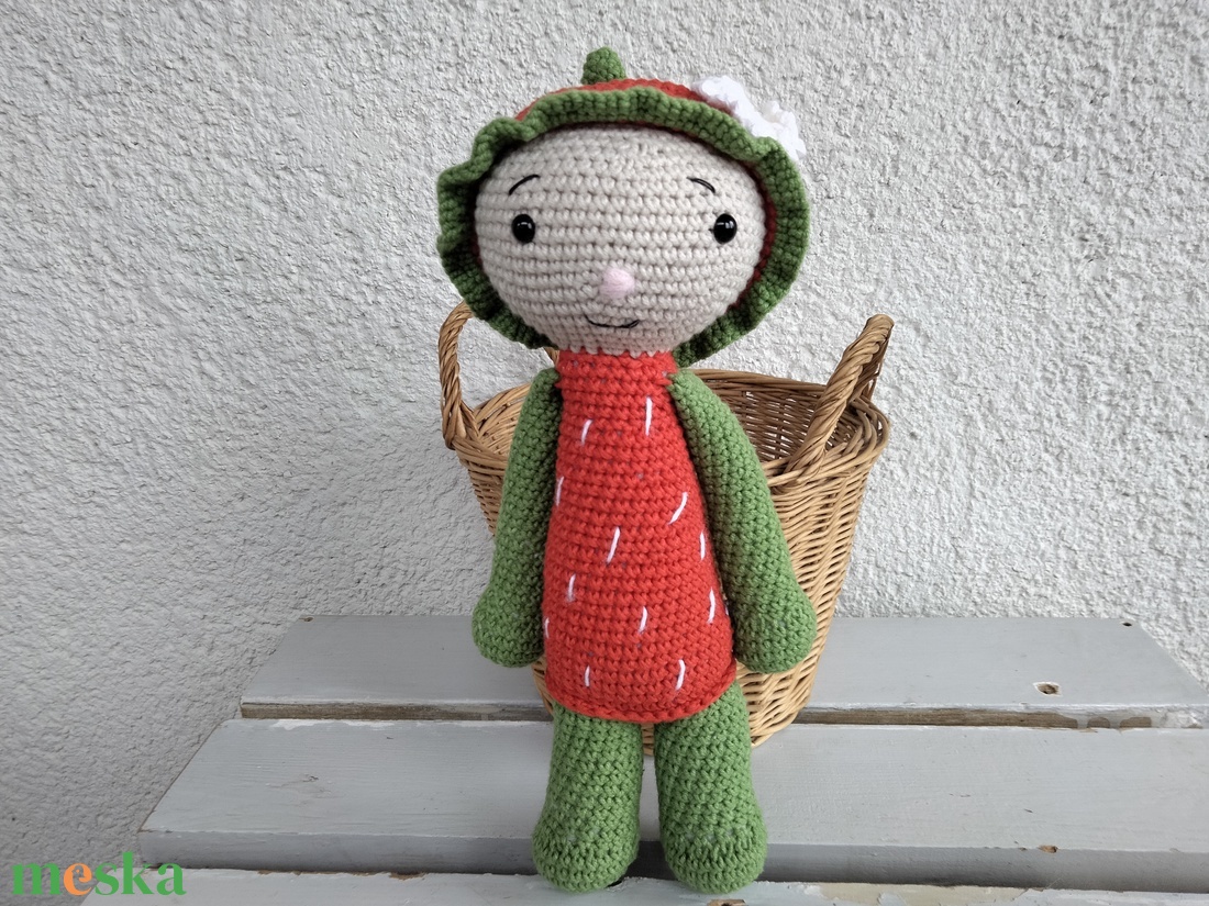 Eperke baba - horgolt játékfigura - játék & sport - baba & babaház - baba - Meska.hu