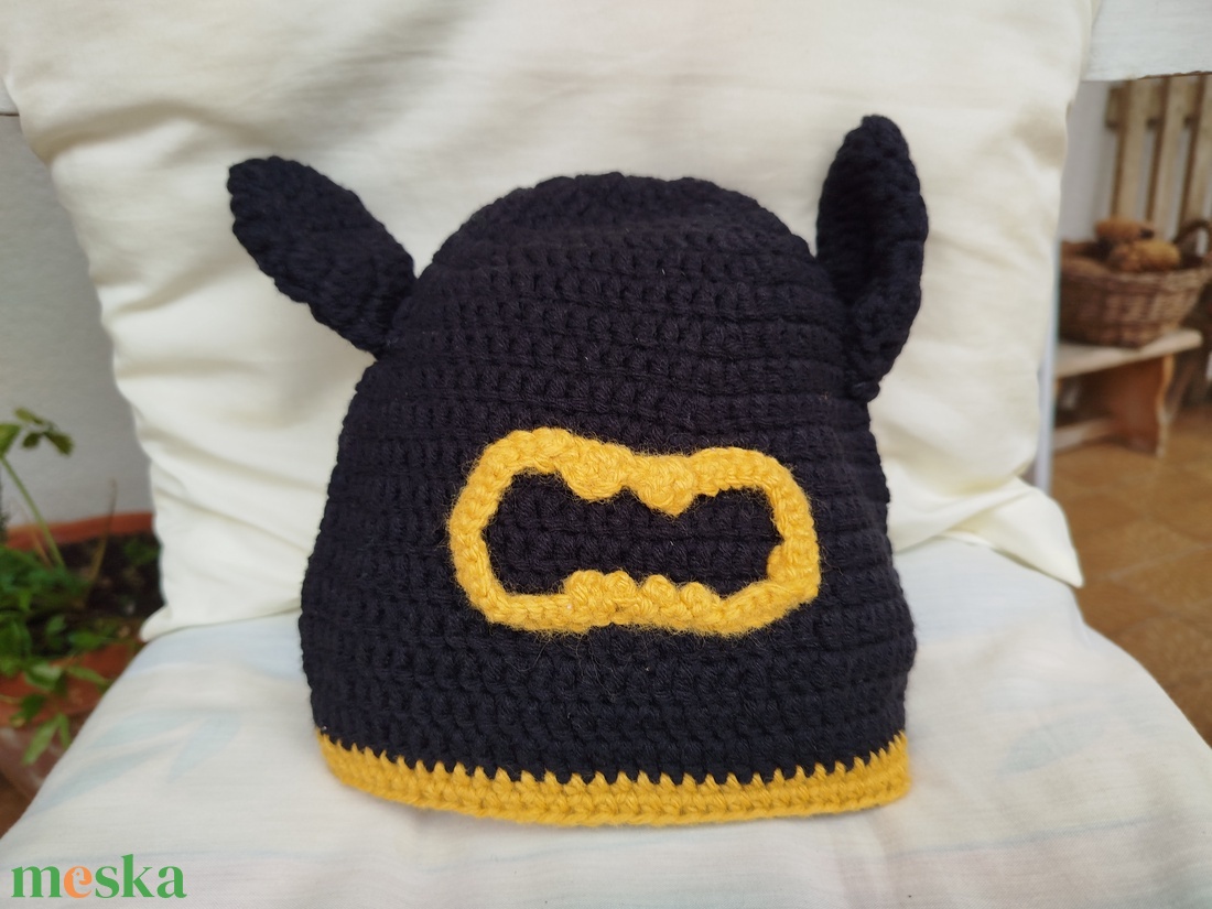 Horgolt gyereksapka-Batman figurás   - ruha & divat - sál, sapka, kendő - sapka - Meska.hu
