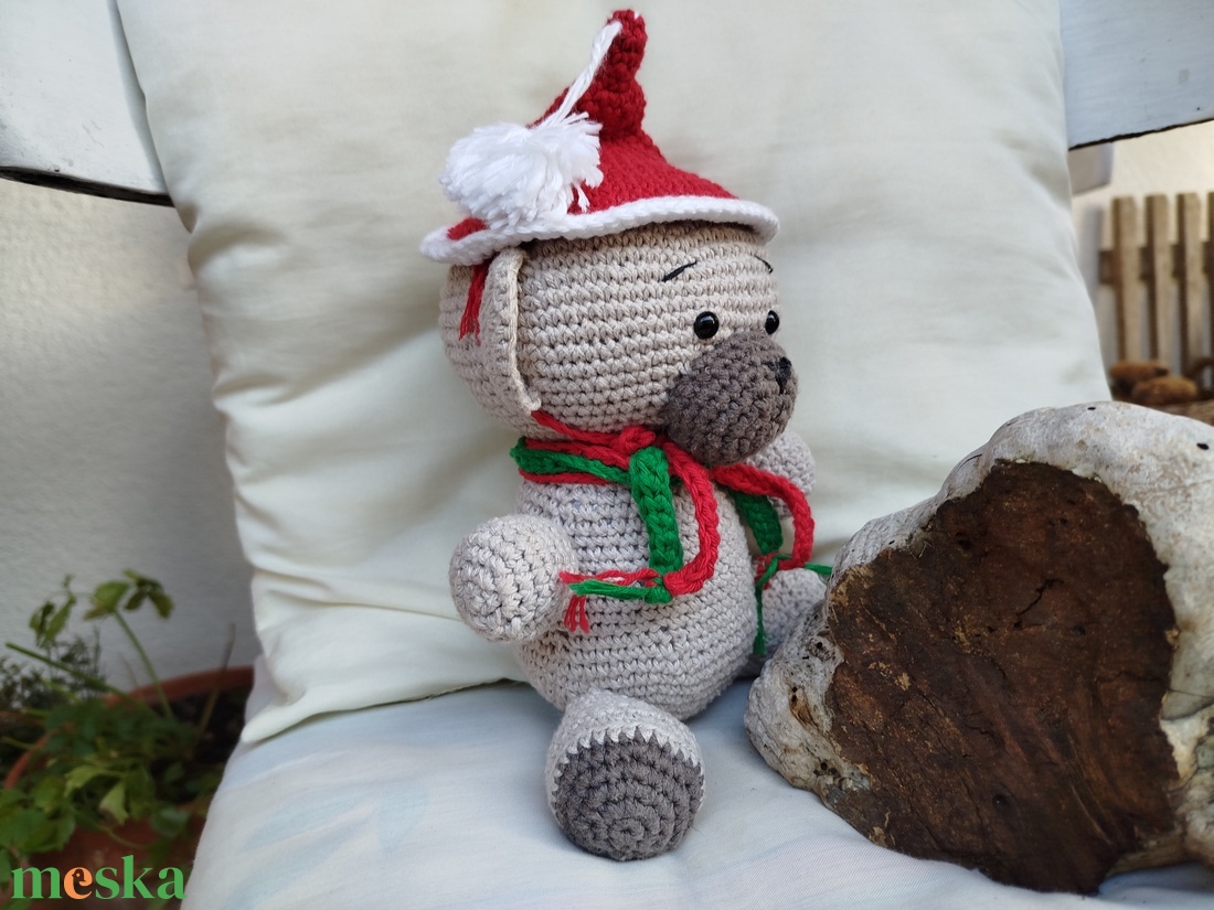 Horgolt maci-játékfigura - játék & sport - plüssállat & játékfigura - maci - Meska.hu