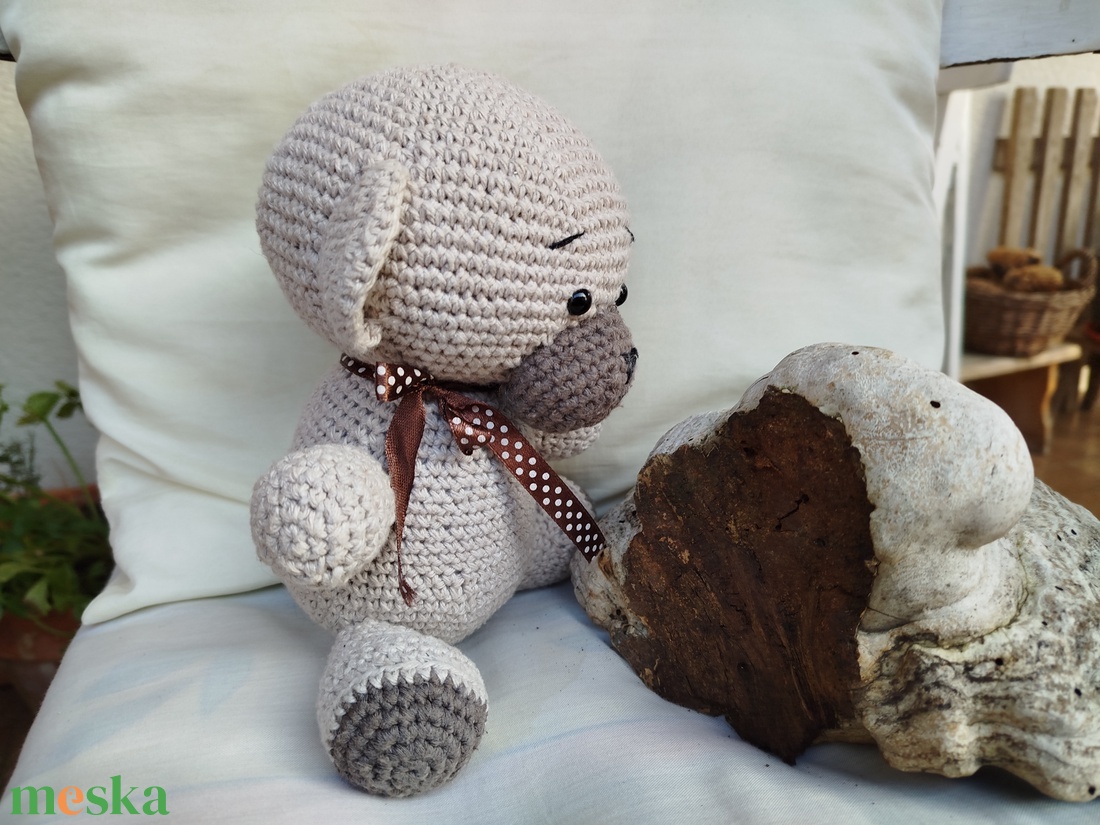 Horgolt maci-játékfigura - játék & sport - plüssállat & játékfigura - maci - Meska.hu