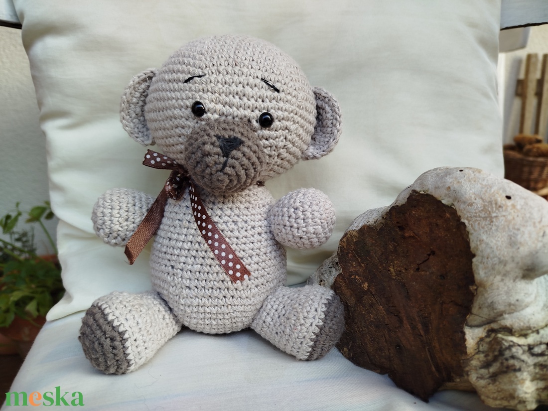 Horgolt maci-játékfigura - játék & sport - plüssállat & játékfigura - maci - Meska.hu