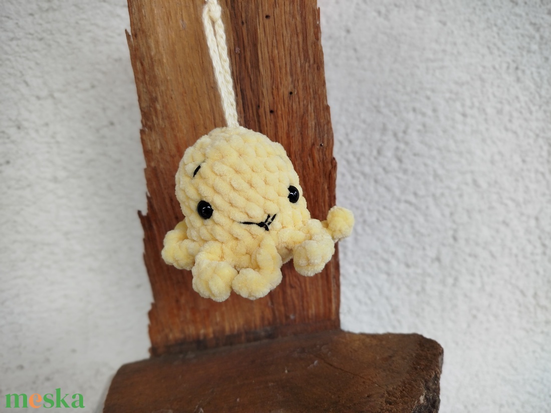 Horgolt kulcstartó - polip figurás - táska & tok - kulcstartó & táskadísz - kulcstartó - Meska.hu