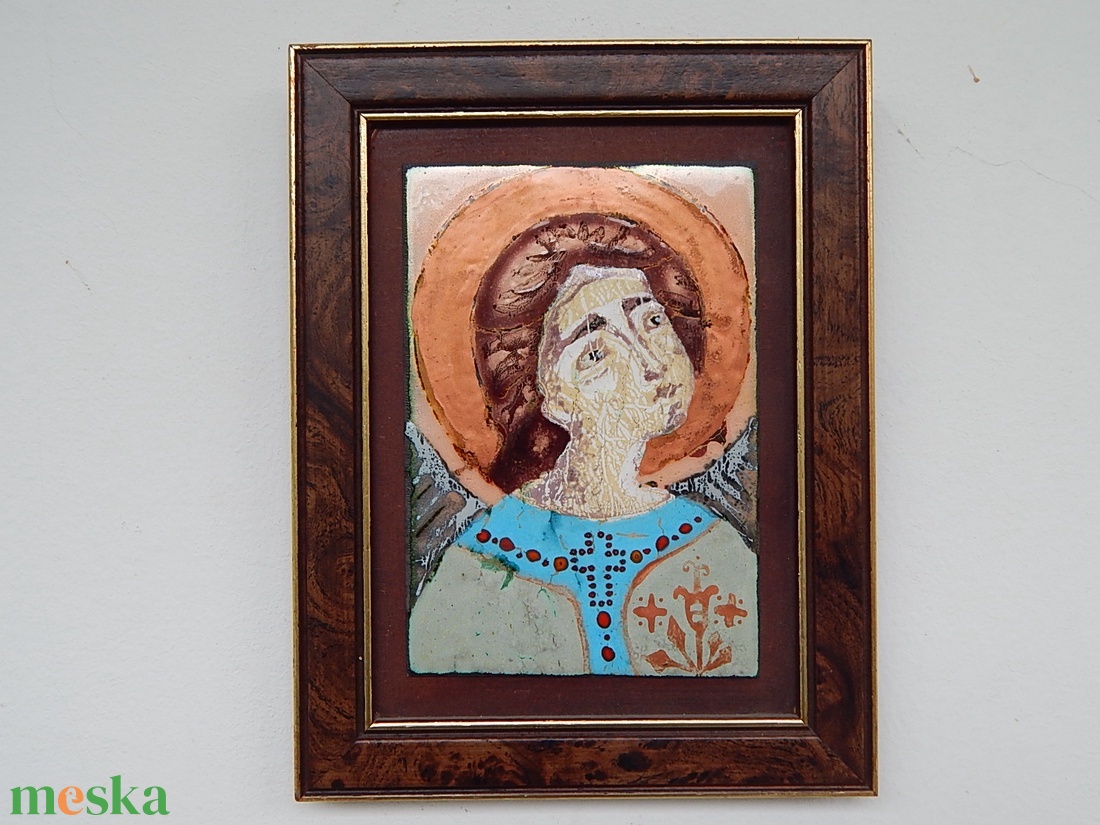 Tűzzománc kép, Angyal - művészet - festmény - tűzzománc - Meska.hu Tűzzománc kép, Angyal - művészet - festmény - tűzzománc - Meska.hu