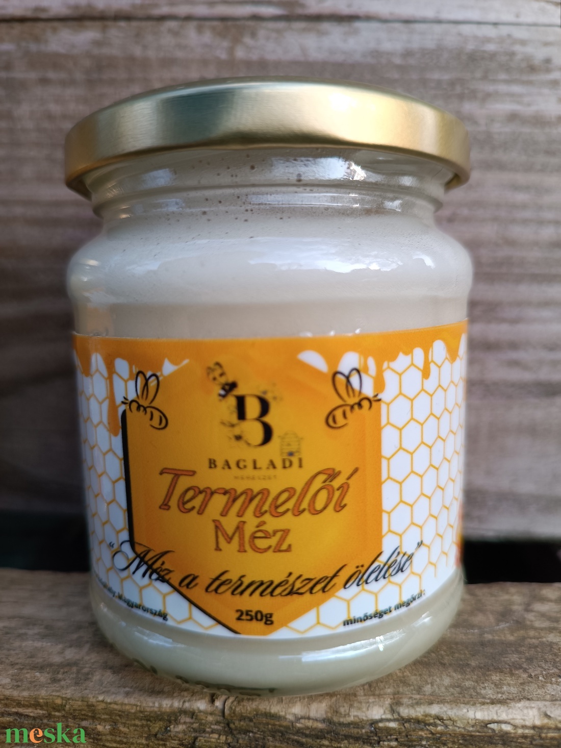Selymes Termelői Krémméz (250g) � 100% tiszta méz, krémesített állagban  - élelmiszer - méz & propolisz - Meska.hu