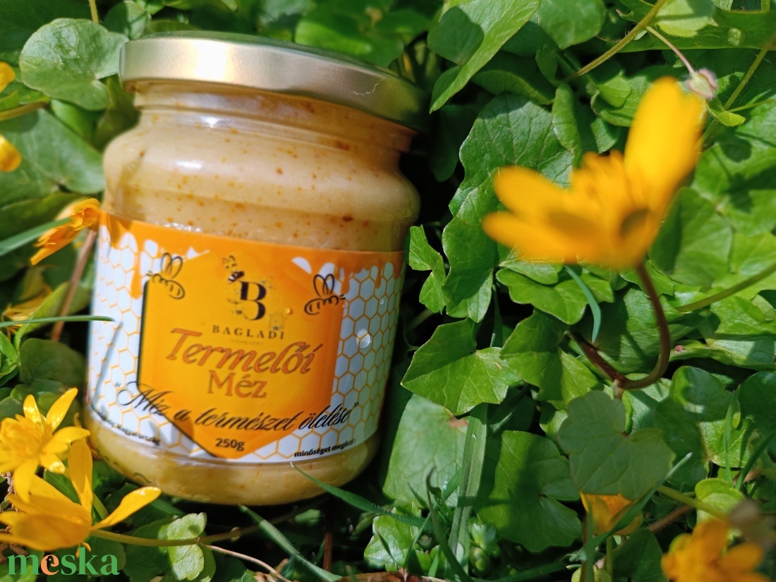 Virágporos krémméz (250g) � Természetes immunerősítő kúra, krémesített textúra - élelmiszer - méz & propolisz - Meska.hu