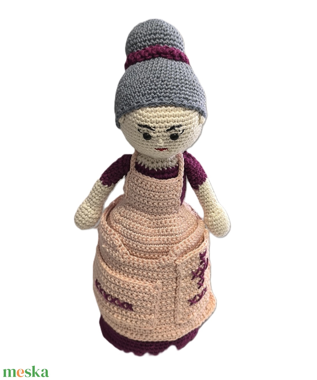 Horgolt anyóka -segítő nagyi - játék & sport - plüssállat & játékfigura - ember - Meska.hu