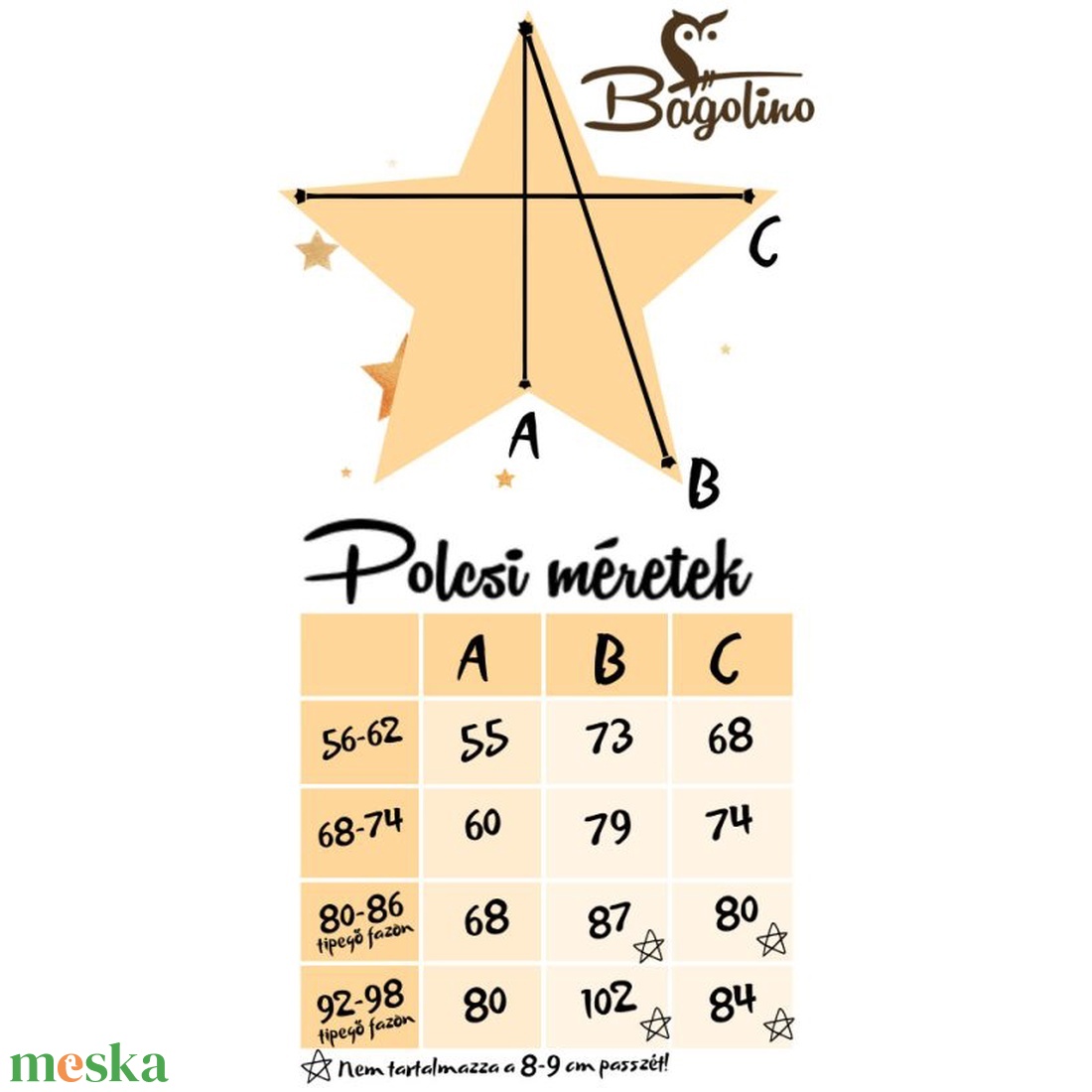 Tavaszi/Őszi Babacsillag polárból - Polcsi - baba - mama - babaruházat - baba hálózsák, bundazsák - Meska.hu