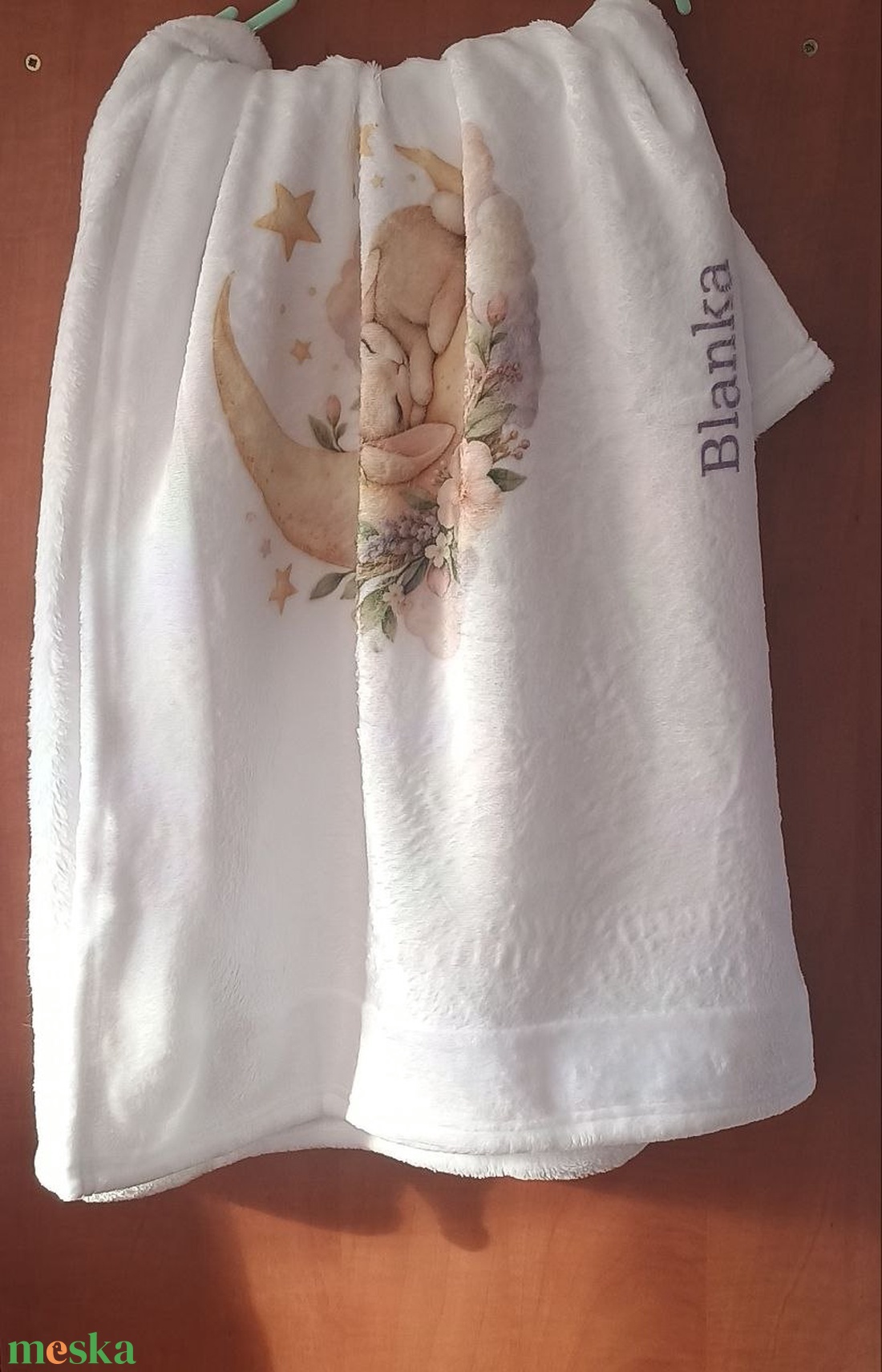 Egyedi plüss babatakaró névvel, fényképpel vagy saját mintával - baba - mama - baba ágynemű - babatakaró, gyerek pléd - Meska.hu