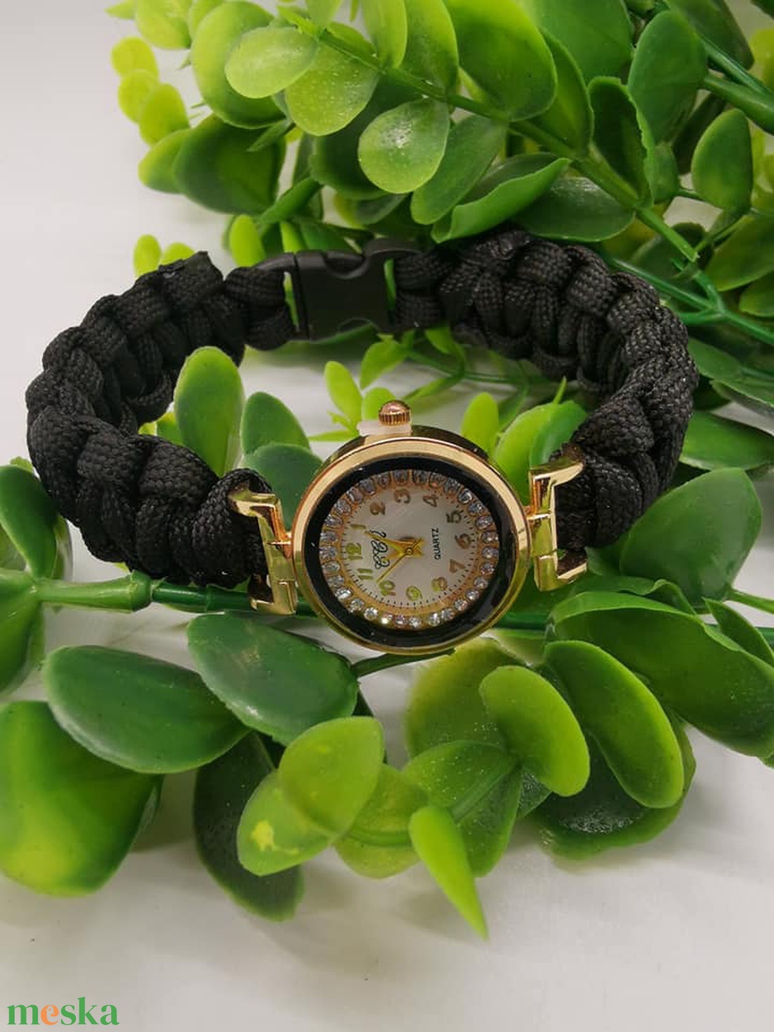 Paracord karkötős óra több színben  - ékszer - karkötő - fonott karkötő - Meska.hu