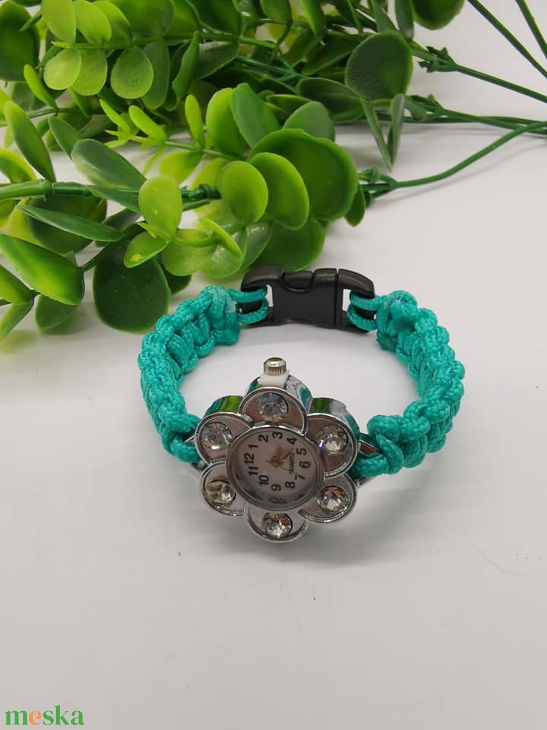 Paracord karkötős óra több színben  - ékszer - karkötő - fonott karkötő - Meska.hu