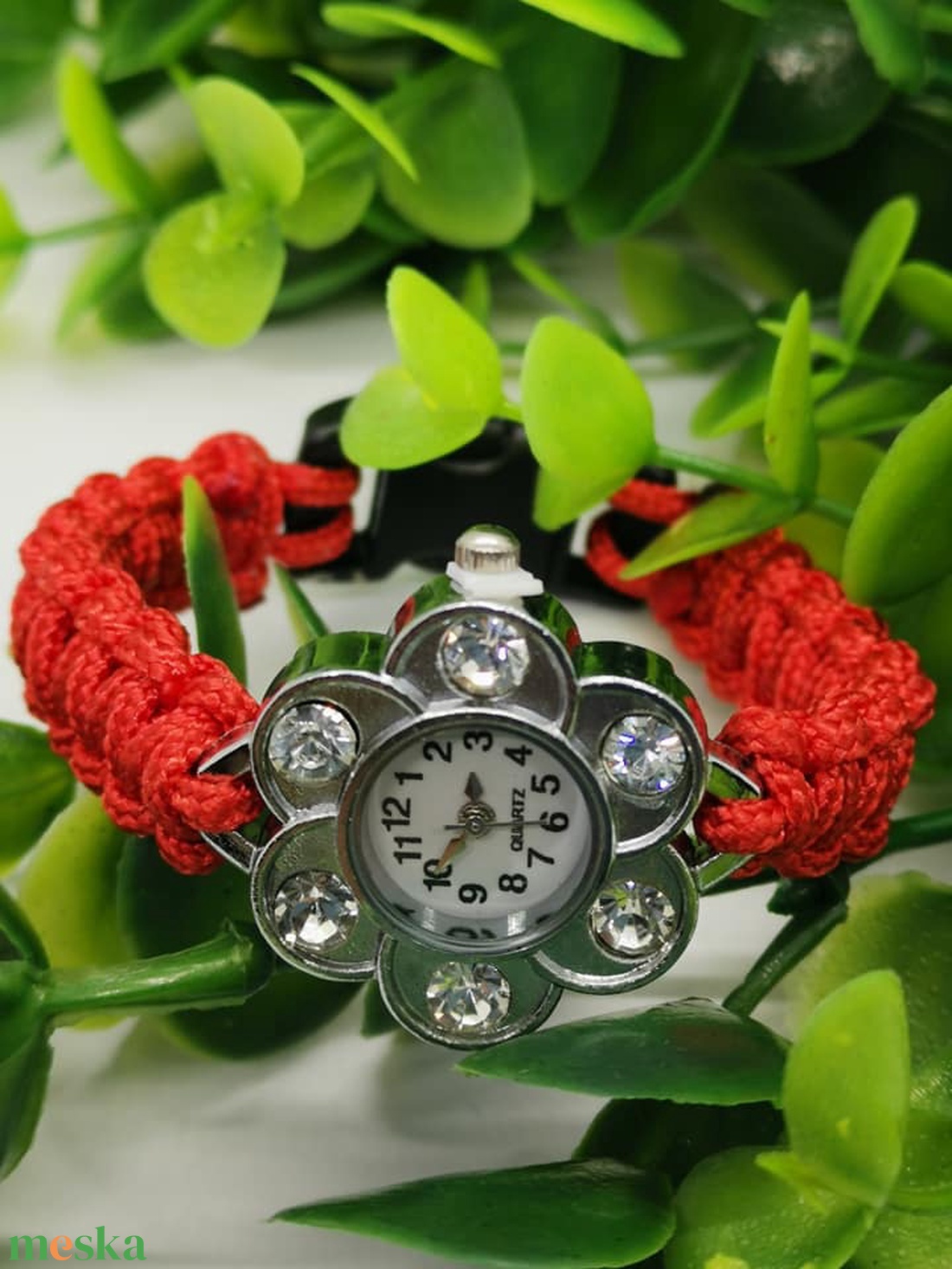 Paracord karkötős óra több színben  - ékszer - karkötő - fonott karkötő - Meska.hu