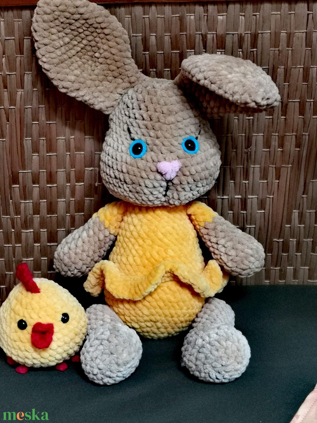 Napsugár nyuszilány csibével  - játék & sport - plüssállat & játékfigura - nyuszi - Meska.hu