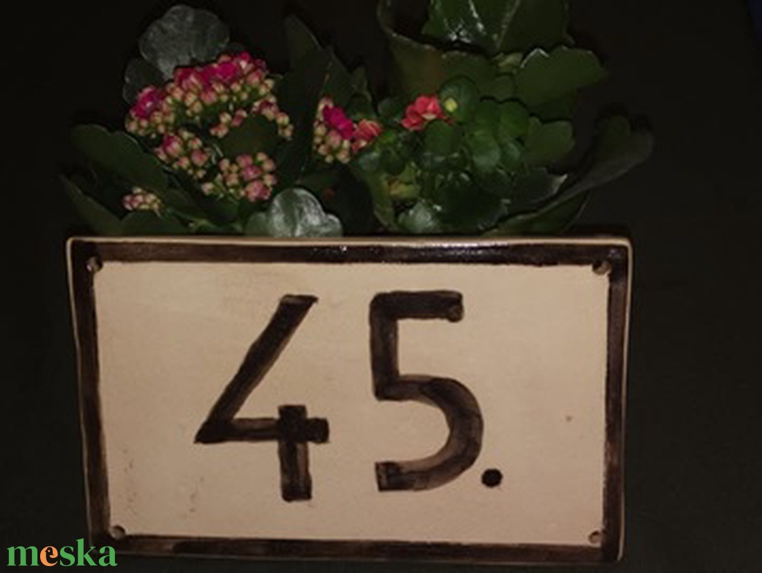 Házszám 45-ös - otthon & életmód - ház & kert - házszám - Meska.hu