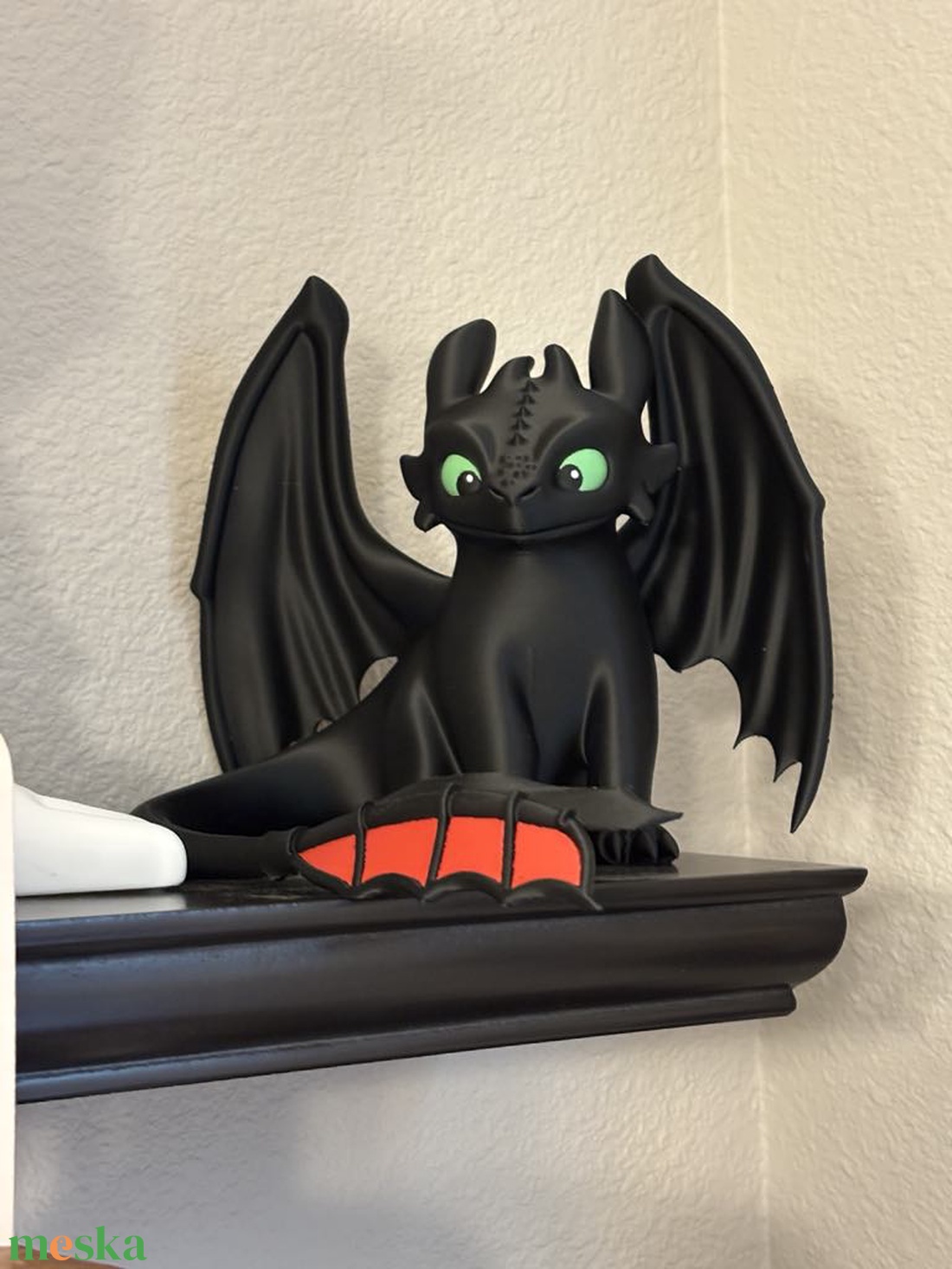 Fogatlan figura (Toothless dragon) - otthon & életmód - dekoráció - dísztárgy - Meska.hu
