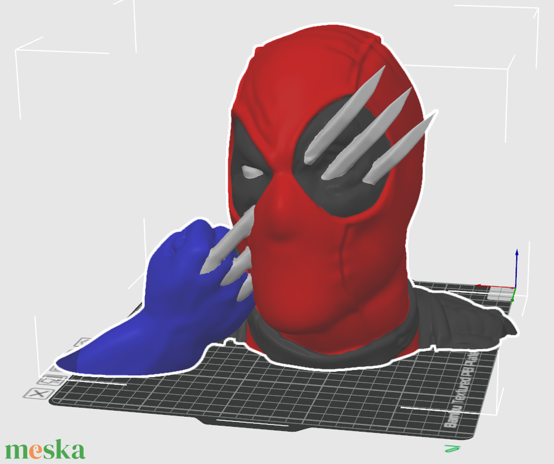 Deadpool és Wolverine szobor vagy füllhallgató tartó  - otthon & életmód - dekoráció - asztal és polc dekoráció - könyvszobor - Meska.hu