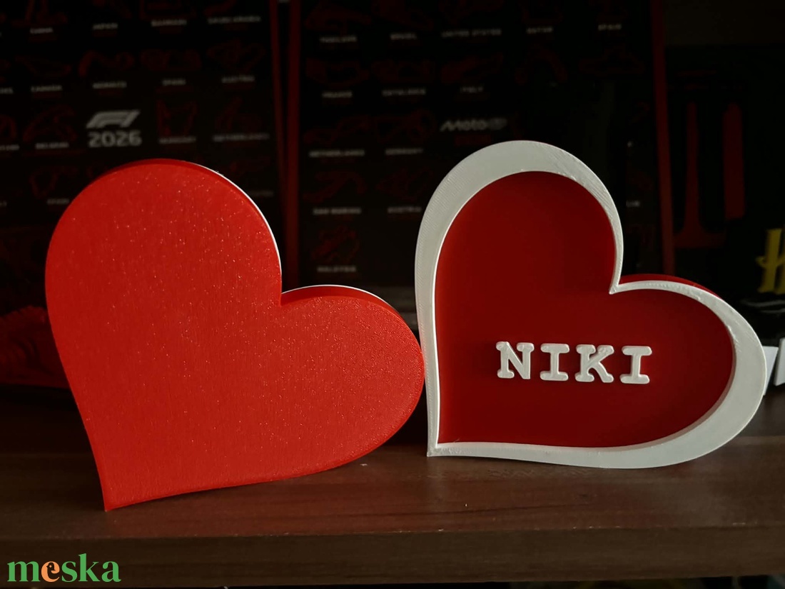 Valentin-napi páros szív � névvel vagy felirattal - otthon & életmód - dekoráció - dísztárgy - Meska.hu