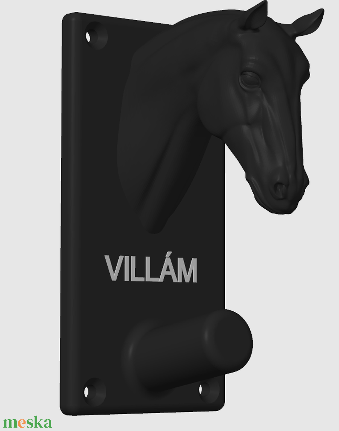 Egyedi névre szóló lófejes kantárakasztó / kantár tartó PETG anyagból - játék & sport - sport és kikapcsolódás - lovaglás - Meska.hu