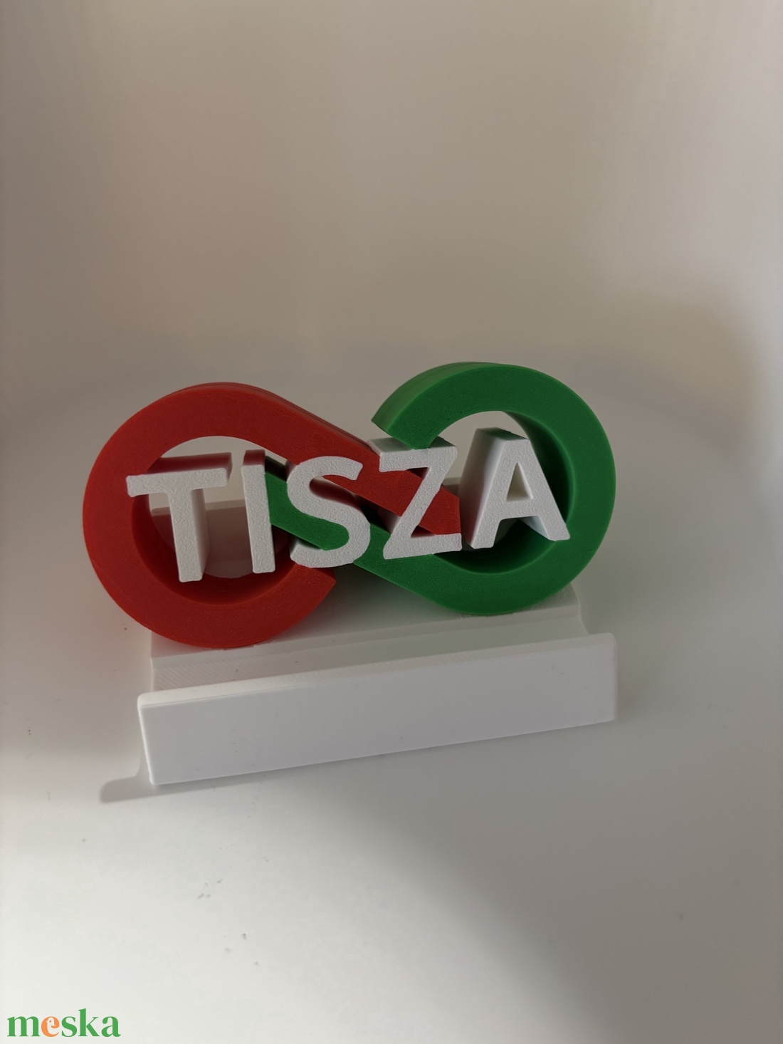 TISZA párt logós telefontartó � egyedi 3D nyomtatott asztali kiegészítő - otthon & életmód - tárolás & rendszerezés - asztali telefontartó - Meska.hu