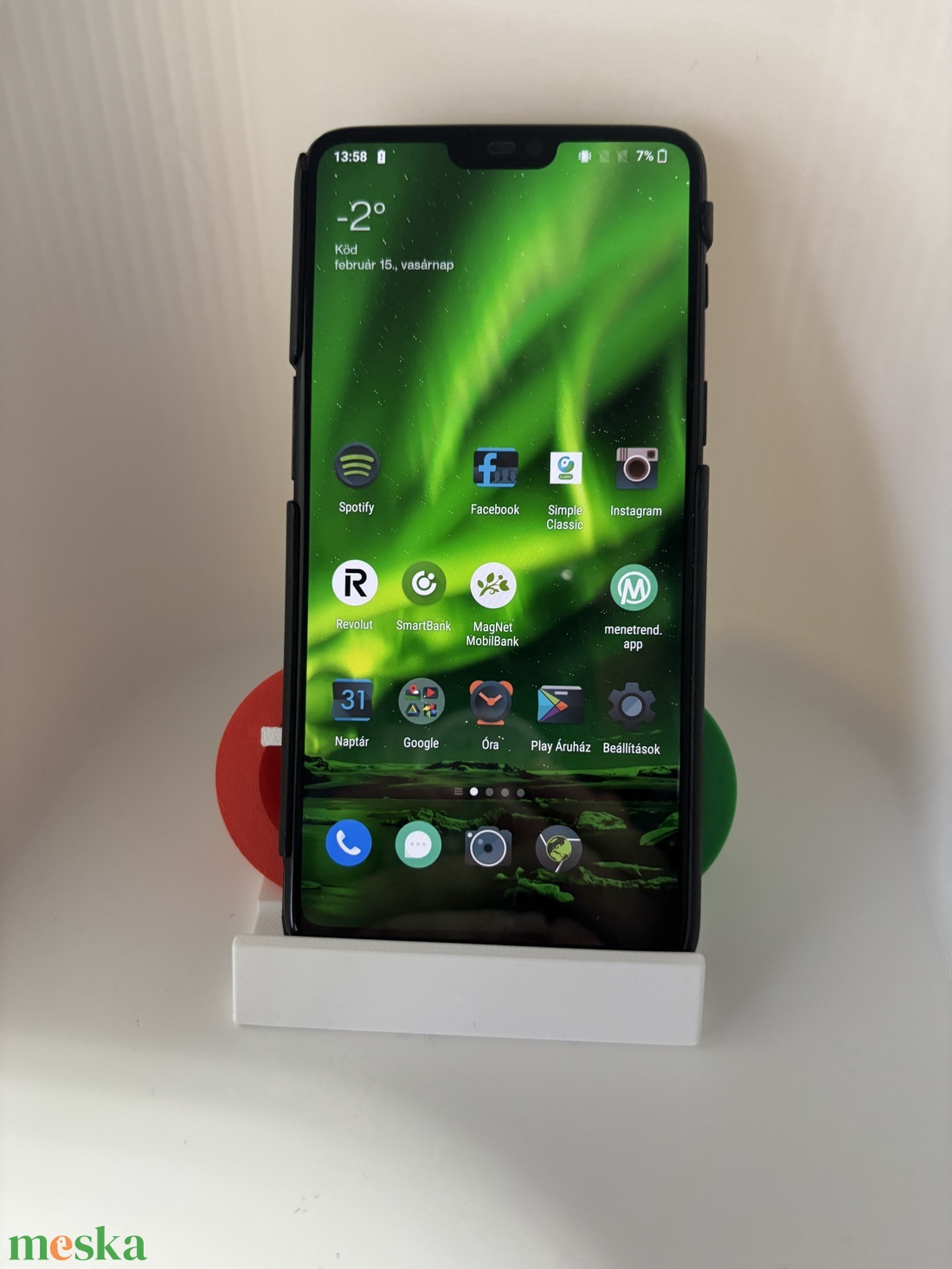 TISZA párt logós telefontartó � egyedi 3D nyomtatott asztali kiegészítő - otthon & életmód - tárolás & rendszerezés - asztali telefontartó - Meska.hu