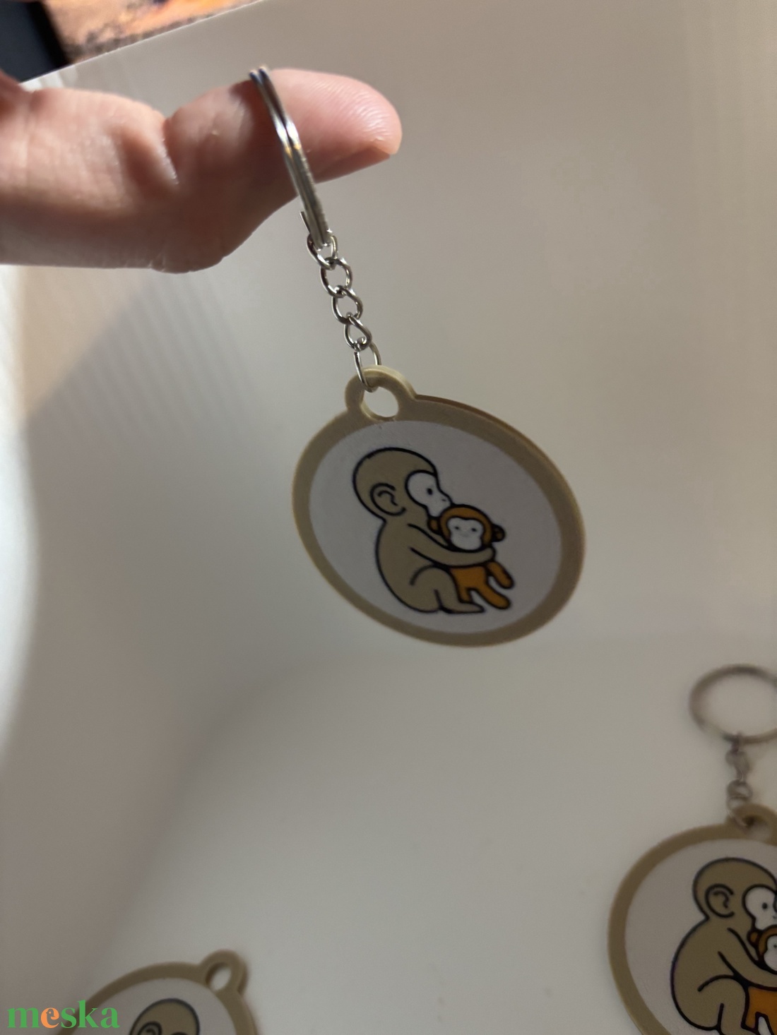 Cuki Punch kulcstartó � Ölelkező majom - táska & tok - kulcstartó & táskadísz - kulcstartó - Meska.hu