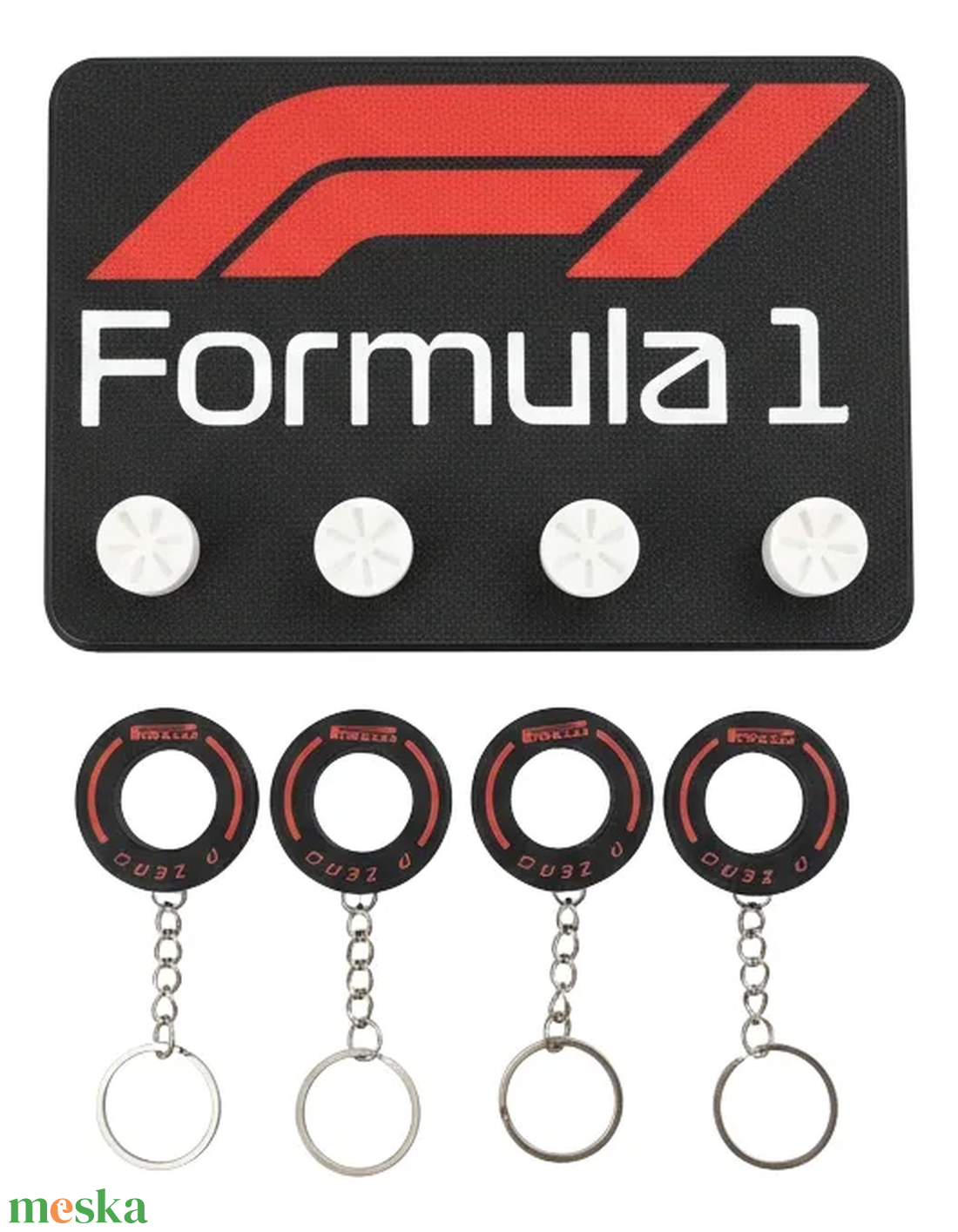 Exkluzív Formula 1 Fali Kulcstartó � Kerékcsere Stílusban - táska & tok - kulcstartó & táskadísz - táskaakasztó - Meska.hu