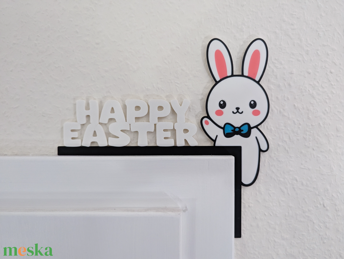 Happy Easter húsvéti ajtókeret dekoráció - ünnepi díszek, dekorációk - húsvéti díszek és dekorációk - húsvéti ajtódísz, kopogtató - Meska.hu