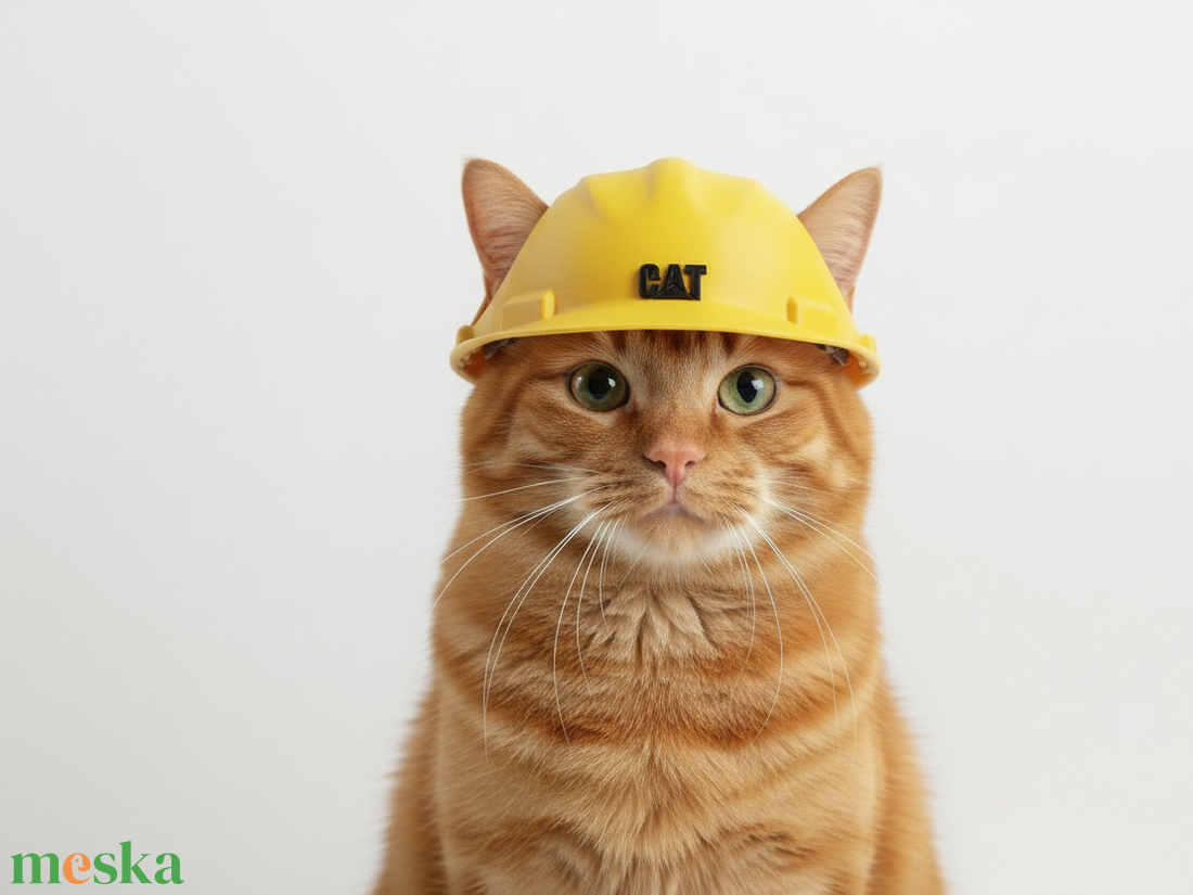 Cica Munkás-Sisak � Vicces Jelmez Fotózáshoz - otthon & életmód - kisállatoknak - cicáknak & macskáknak - Meska.hu