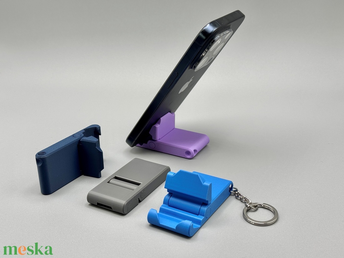 Hordozható kulcstartós mini telefontartó állvány - otthon & életmód - tárolás & rendszerezés - asztali telefontartó - Meska.hu