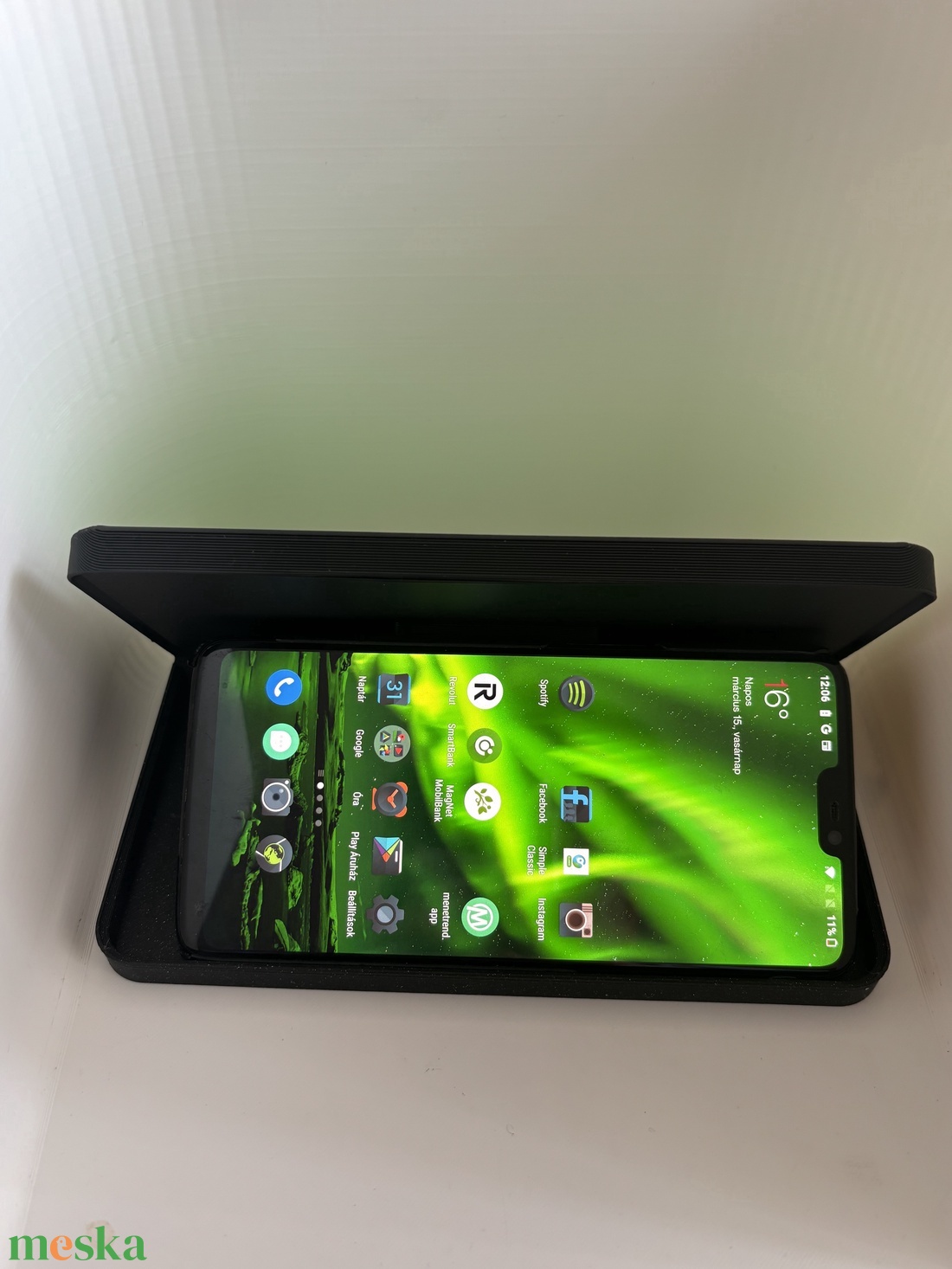 Mi hazánk logós telefontartó, dísz és rendszerező - otthon & életmód - tárolás & rendszerezés - asztali telefontartó - Meska.hu