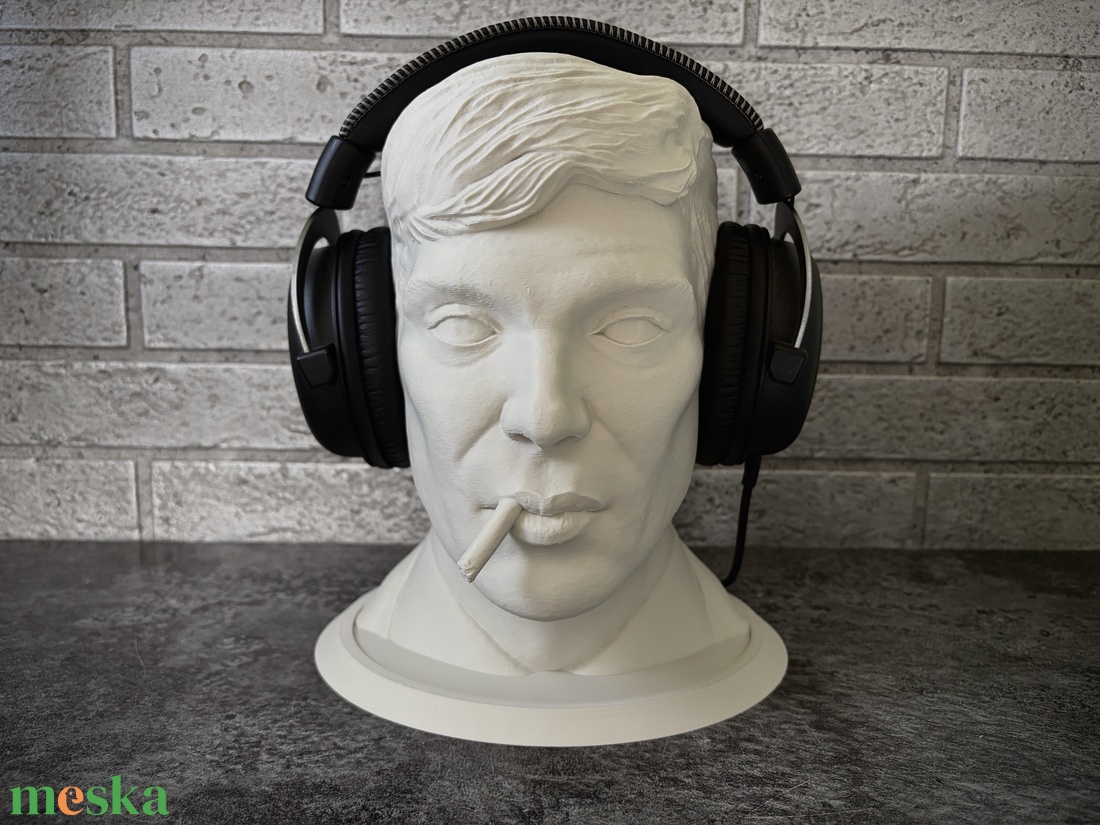 Tommy Shelby 3D Nyomtatott Headset Tartó � By Order of the Peaky Blinders! - otthon & életmód - dekoráció - asztal és polc dekoráció - könyvszobor - Meska.hu